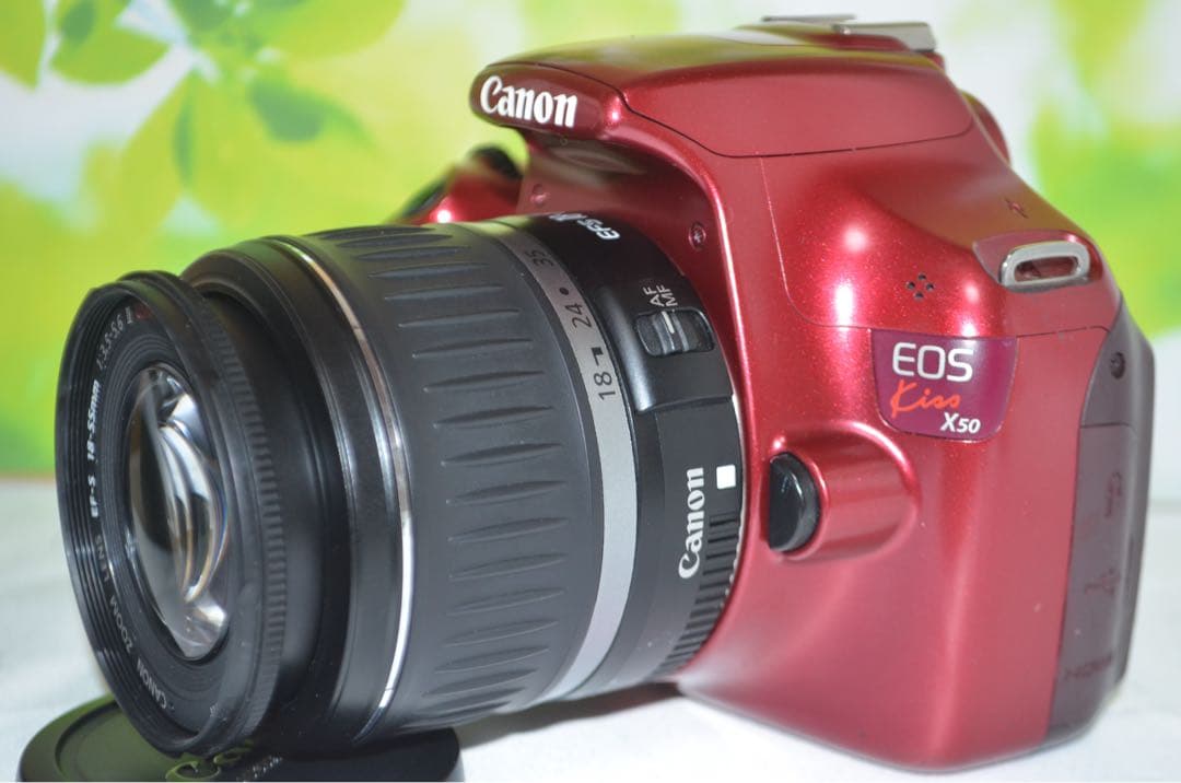 ⭐️届いたらすぐ使える⭐️Canon EOS Kiss X50 レッド