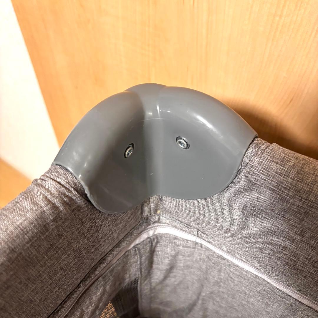 美品✨ プレイヤード ベビーベッド 折りたたみ ベビーサークル　グレー