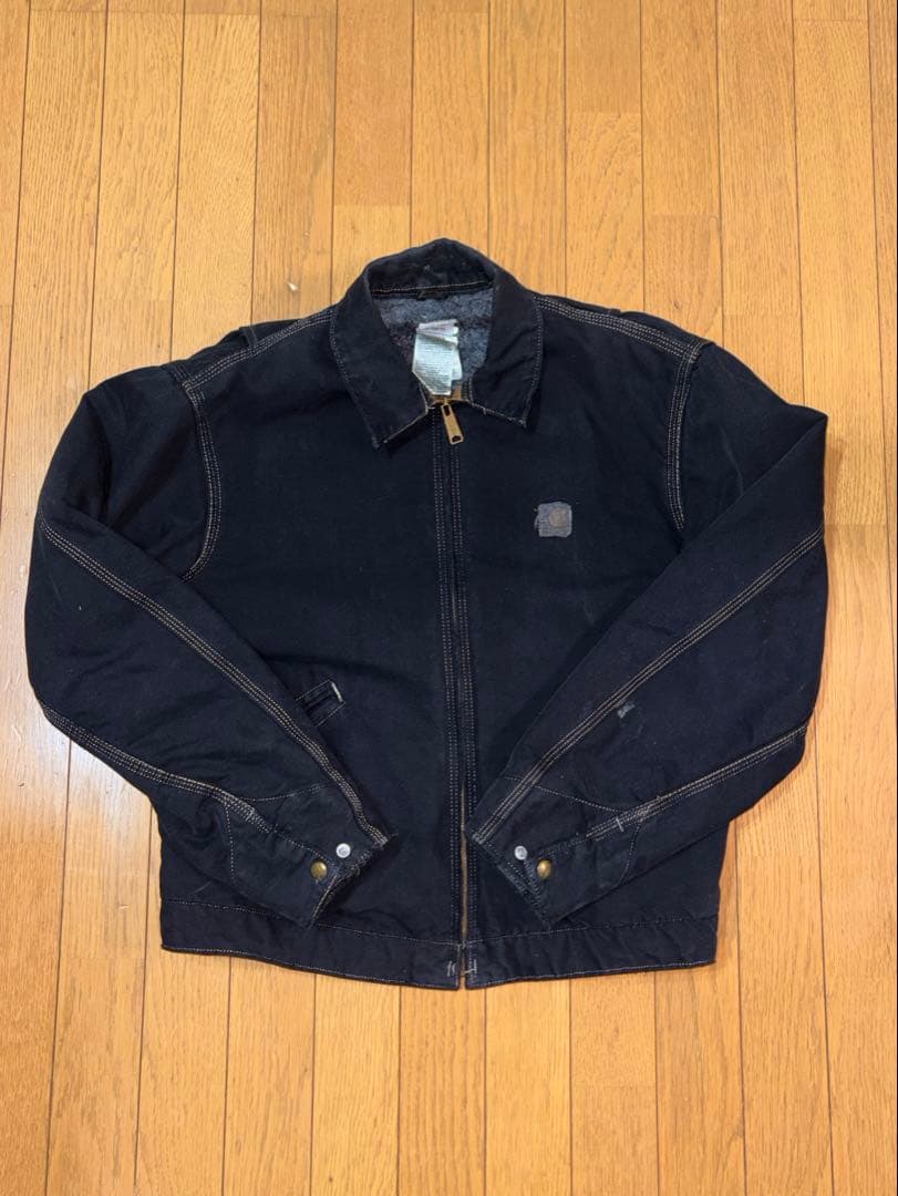 carhartt デトロイトジャケット　j146 WET 黒染め　ブラック