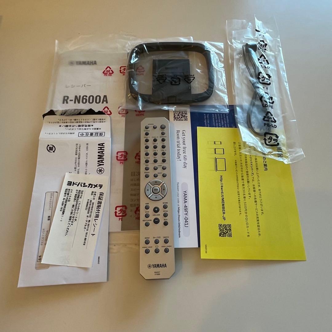 k*4様 【美品】YAMAHA　R-N600Aネットワークレシーバープリメインア