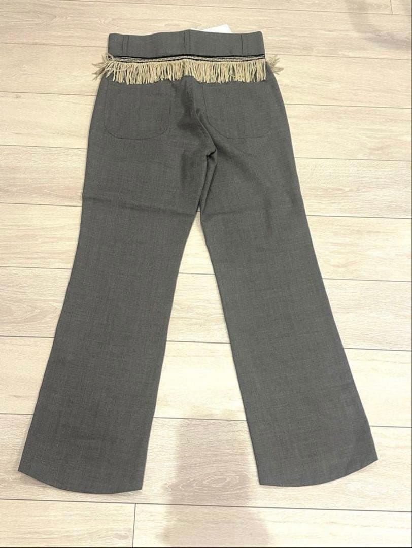 RANDY 20SS Burned ハイウエストフリンジパンツ