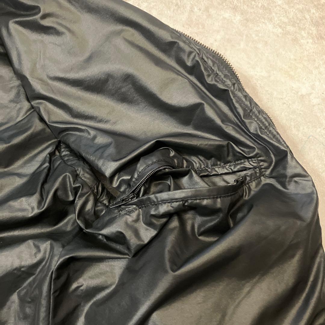 D&G、ロゴプレート、中綿ベスト、46サイズ、ブラック