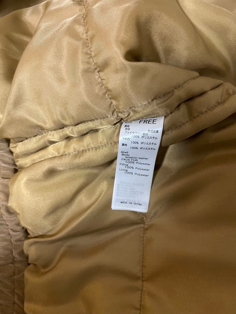 SLY WASHED PUFFER ブルゾン ベージュ