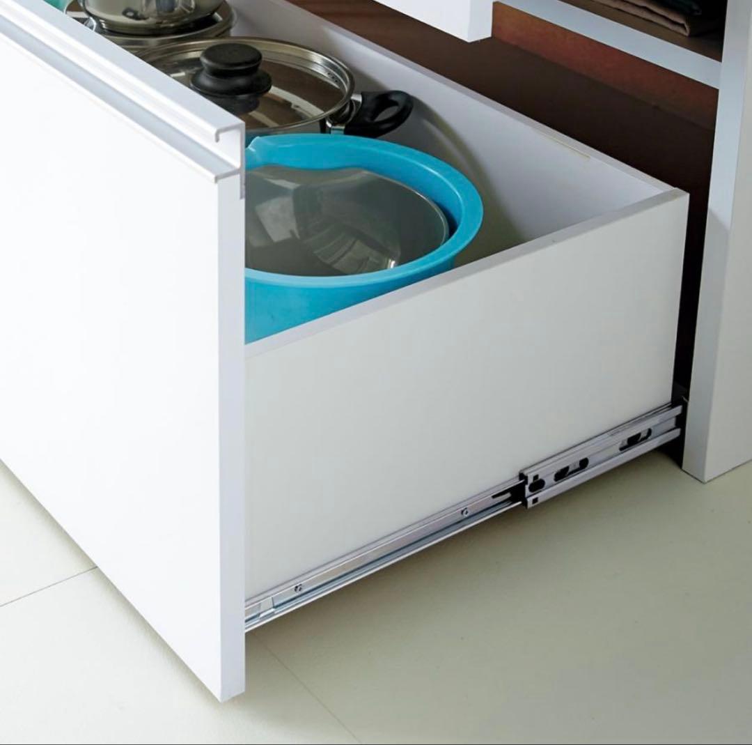 光沢大型レンジ対応ステンレスクリーンキッチン キッチンボード 幅90cm