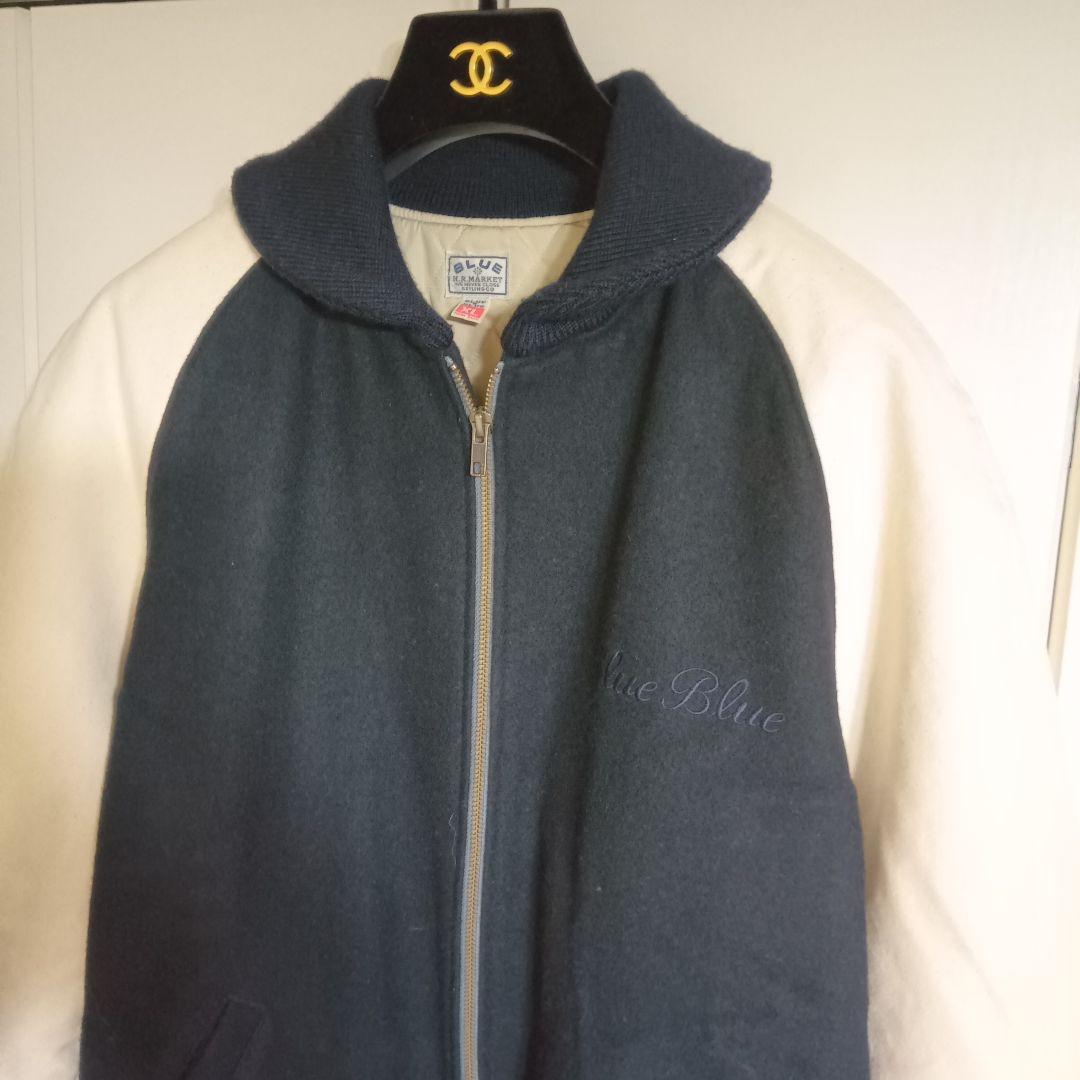 HRМ　BlueBlue　スタジャン　袖帆布　XL　日本製