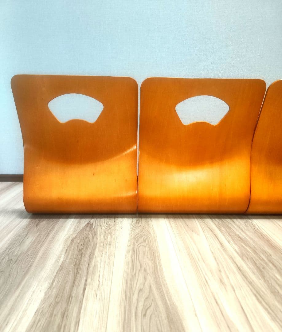 Kaga曲げ 木座椅子　 8脚