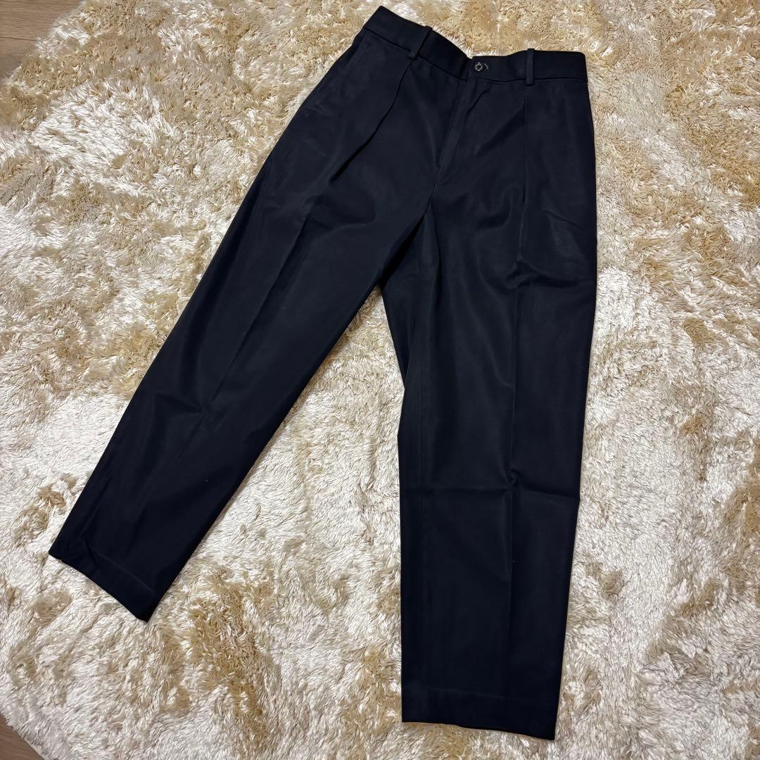 MARKAWARE マーカウェア FRONT PLEATS PEG TOP 1