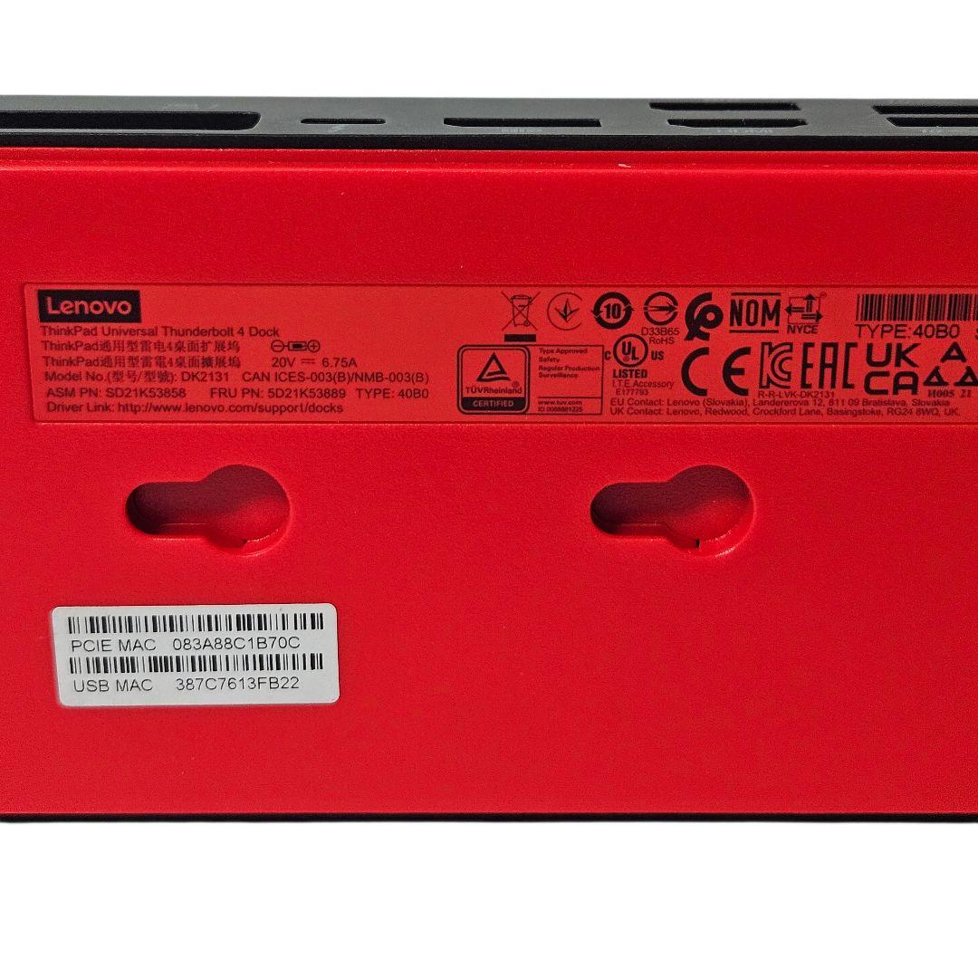 Lenovo Thunderbolt 4 Workstation ドック ハブ
