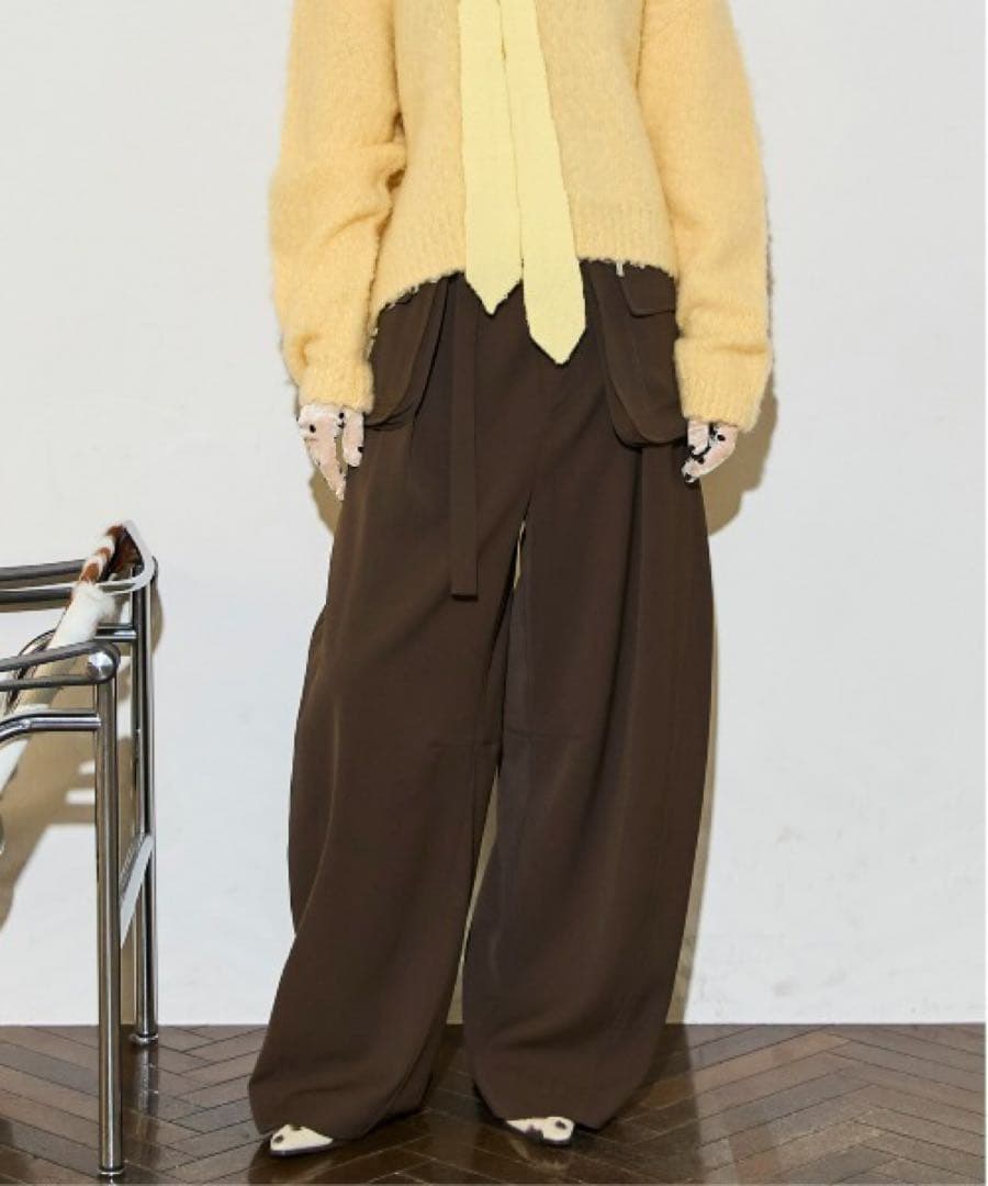 MAISON SPECIAL ポケットベルトダブルクロスパンツ