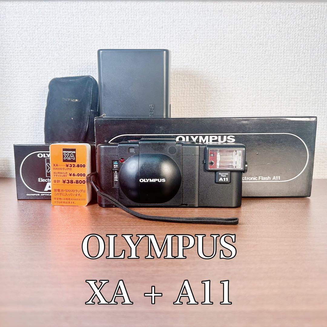 【完動美品】OLYMPUS オリンパス XA A11付き フィルムカメラ