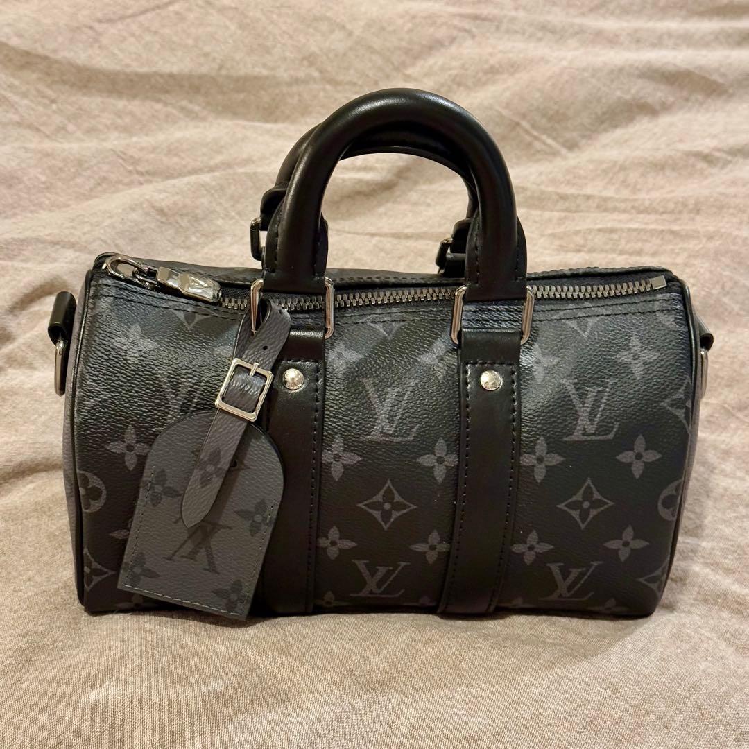 新品★Louis Vuitton キーポルバンドリエール 25 ブラック