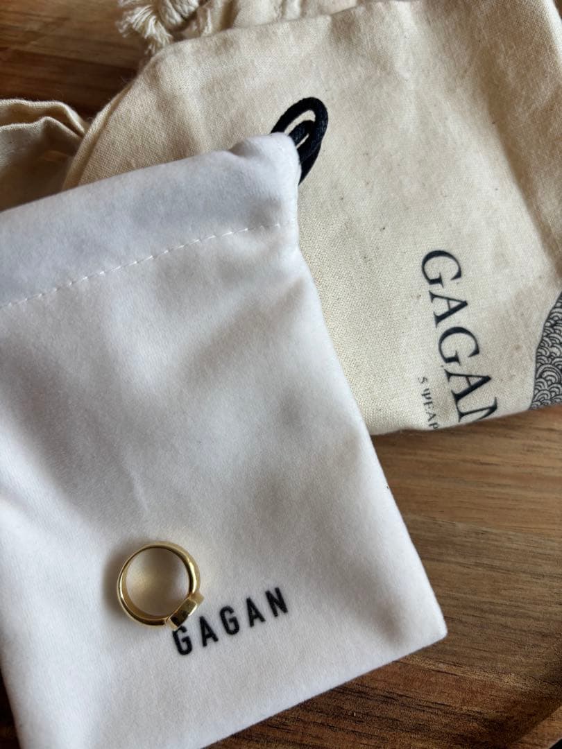 最終値下げ＊gagan onyx double 巾着付き　5号