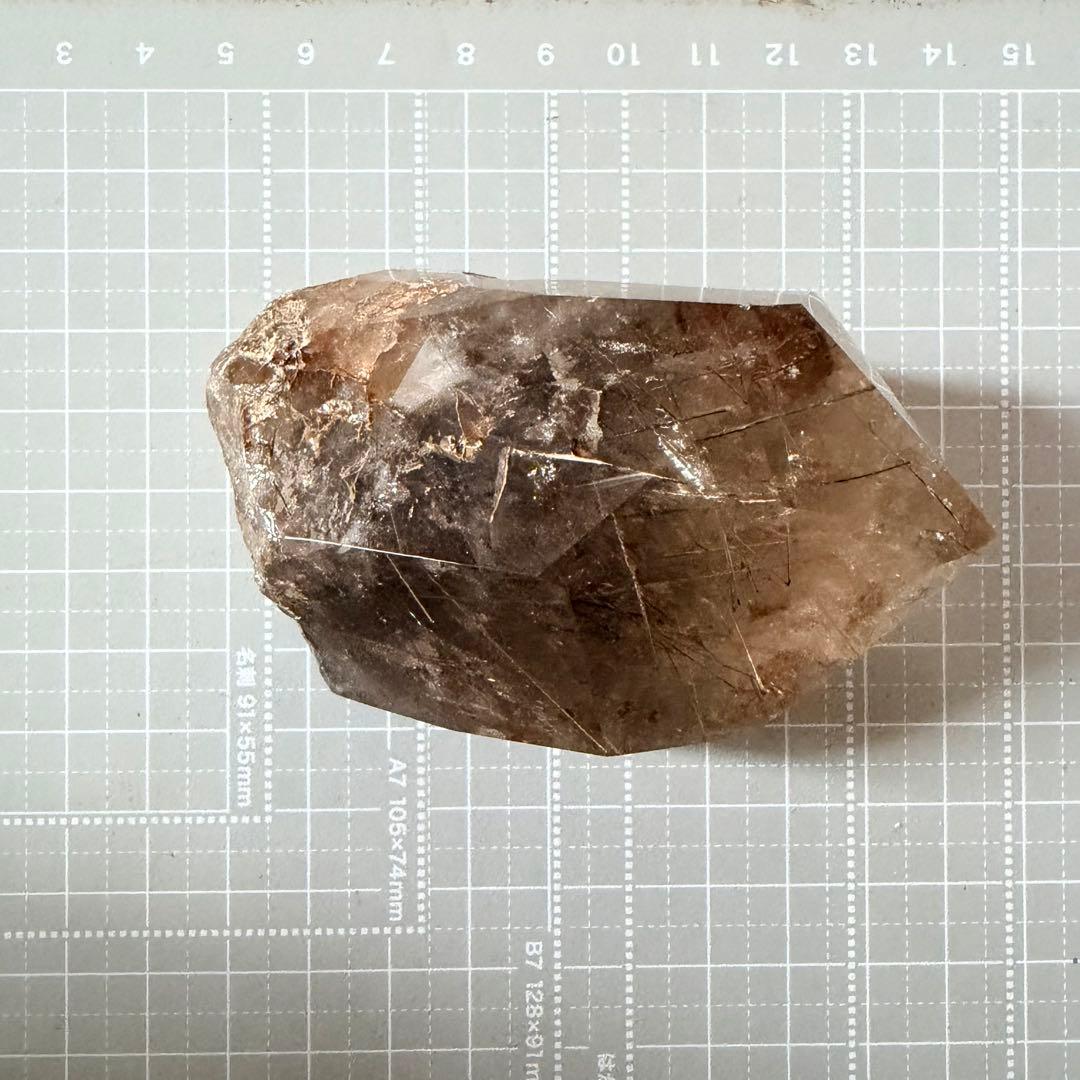 ルチルクォーツセット置物★金運　パワーストーン