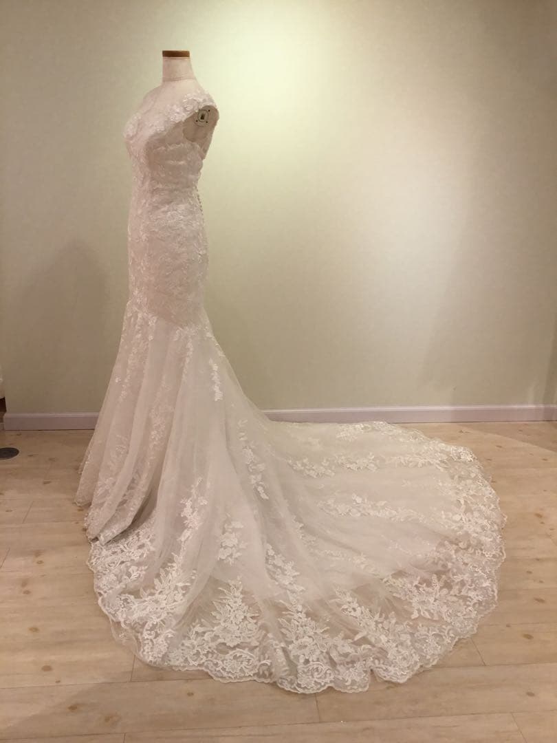 は*か様 オフホワイト マーメイドウェディングドレス