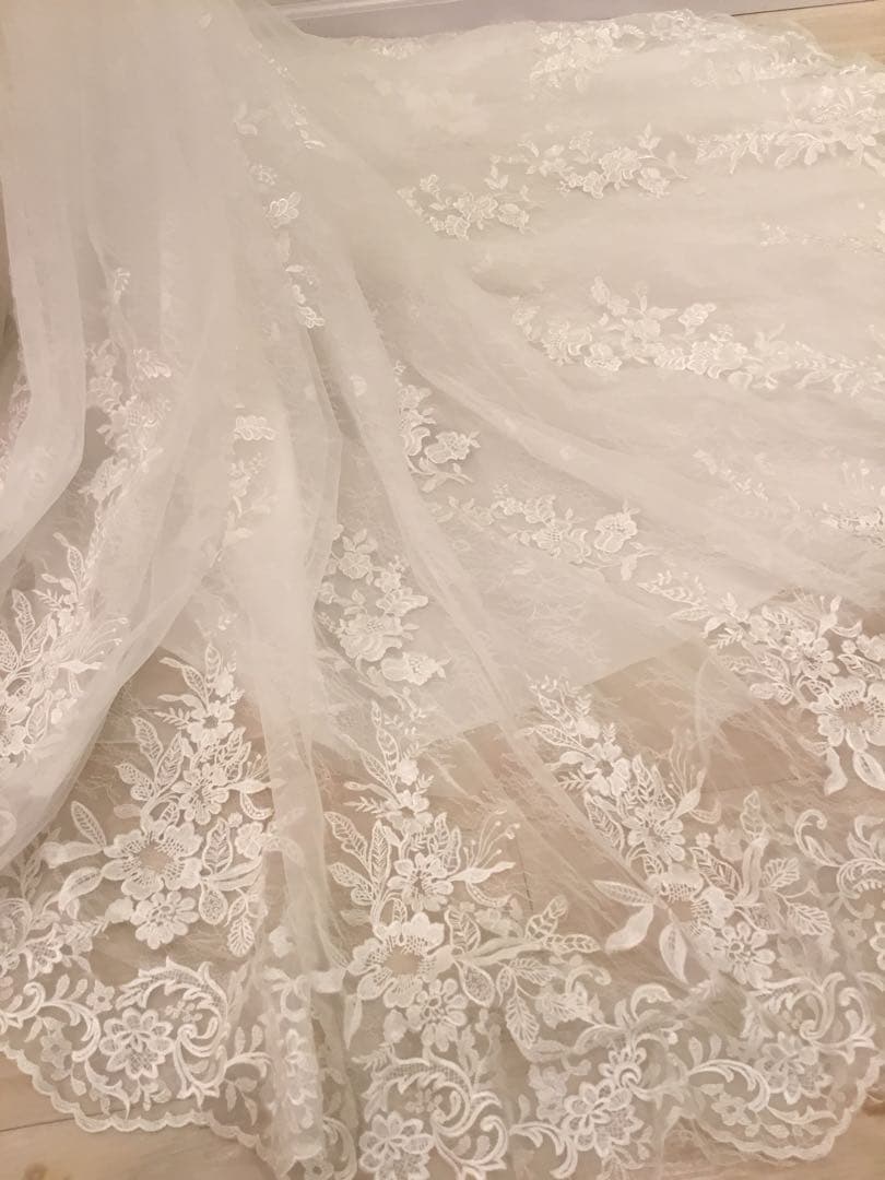 は*か様 オフホワイト マーメイドウェディングドレス