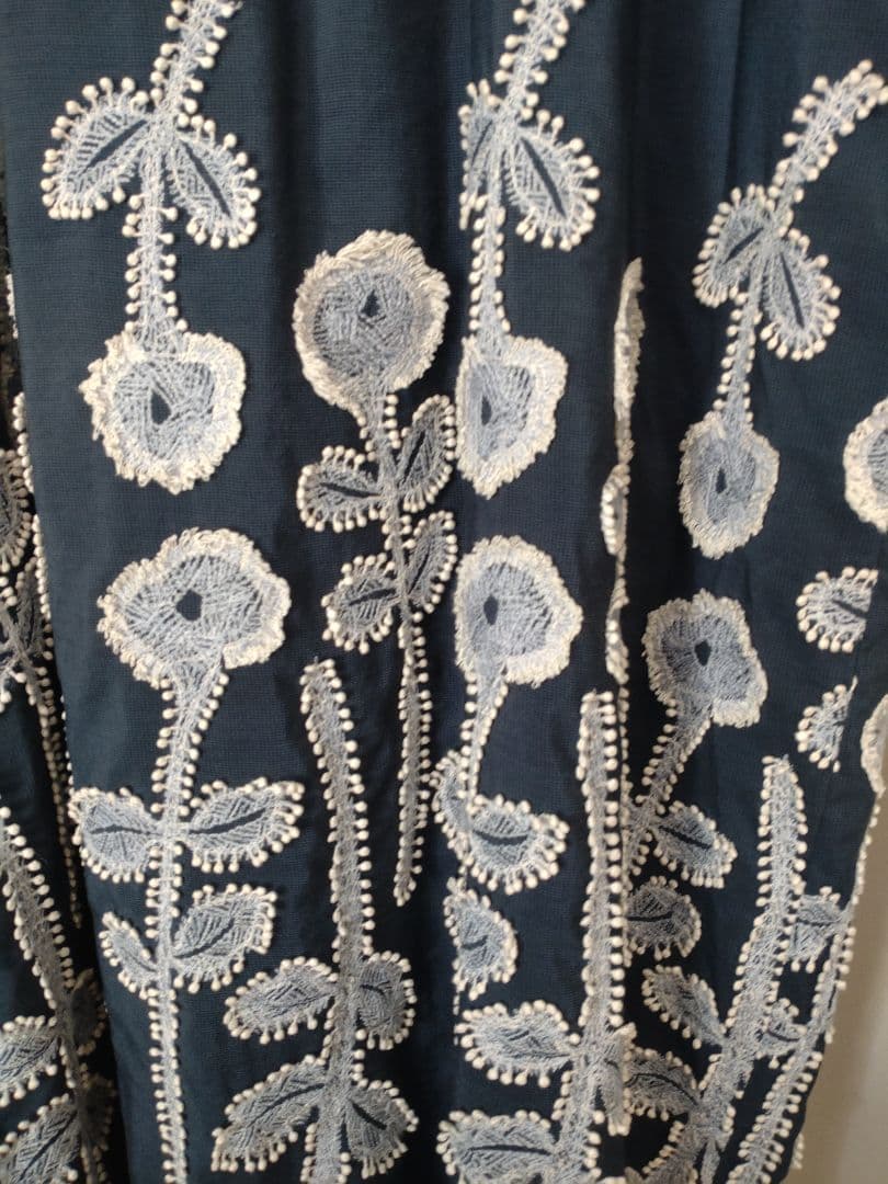 美品☆ミナペルホネン 24ss ロングワンピース frost garden