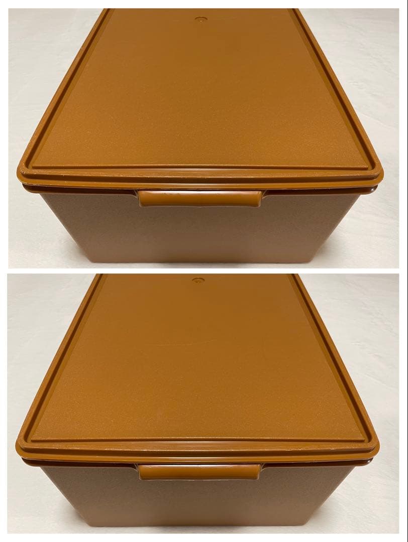 2個セット/タッパーウェア/ディープ/ロング/スーパーケース/セピア/#16