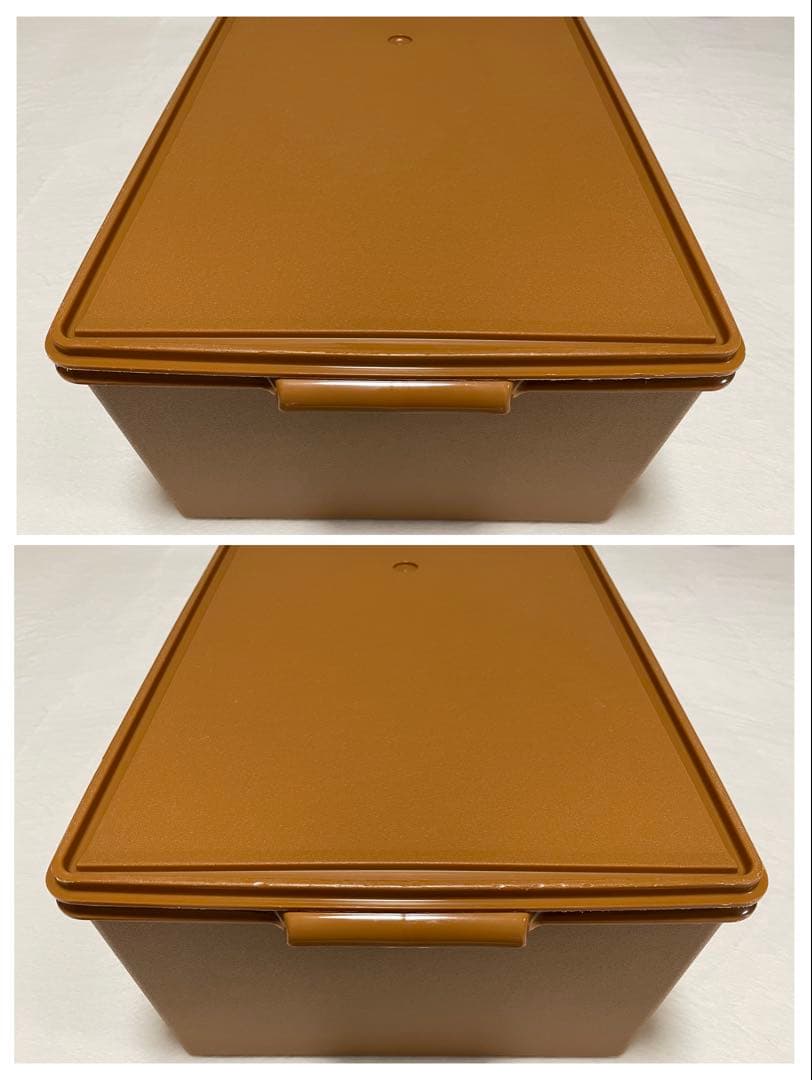 2個セット/タッパーウェア/ディープ/ロング/スーパーケース/セピア/#16