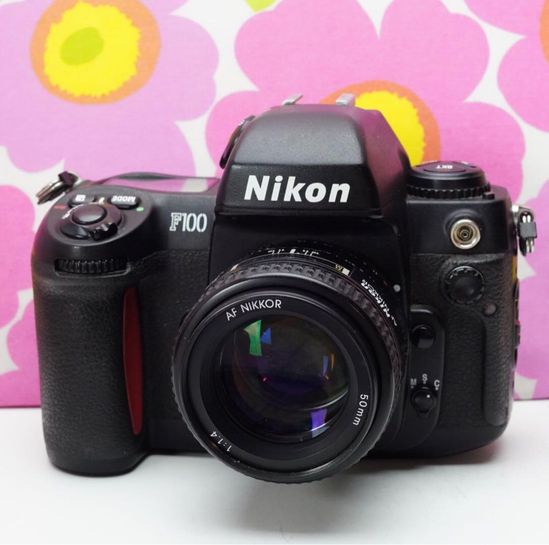 一推しフィルムニコン❤️F100 単焦点50mm1.4付❤️高性能フィルムカメラ