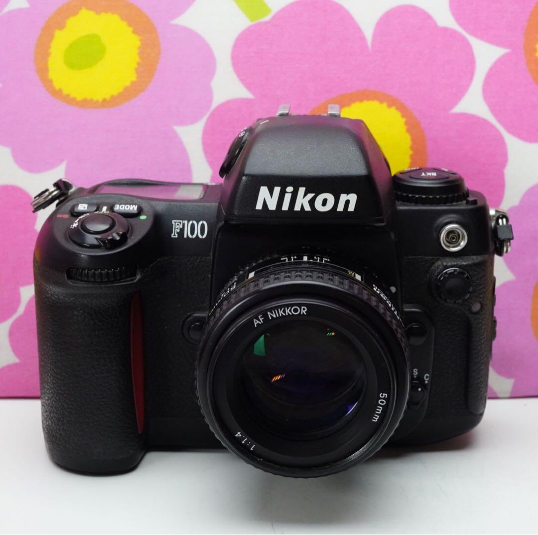 一推しフィルムニコン❤️F100 単焦点50mm1.4付❤️高性能フィルムカメラ
