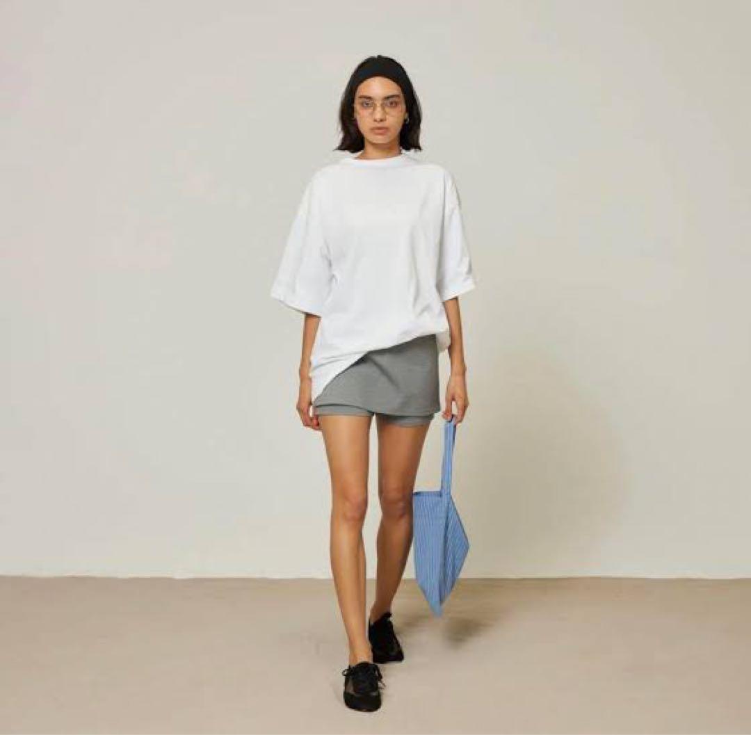 【新品未使用】SeaRoomlynn / スカートwithハーフレギンスグレー