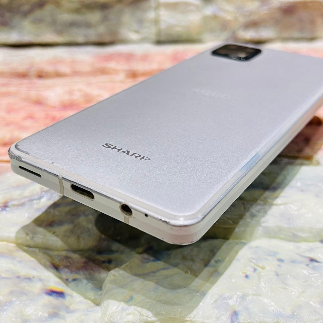 SIMフリー AQUOS sense6 128GB シルバー 電池良好