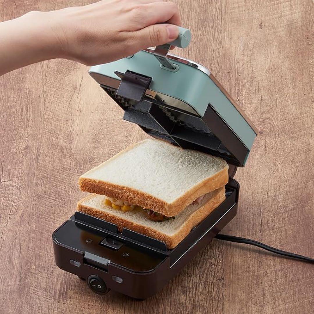 Toffy クォーターホットサンドメーカー K-HS6 別売プレート付き