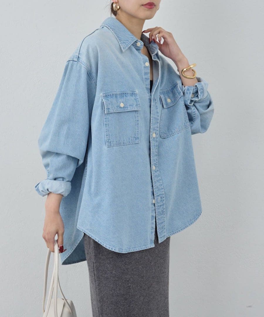 美品✨ ガリャルダガランテ 2024 デニムシャツ 定番 こなれ 程よいゆとり