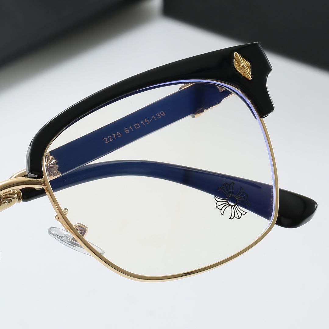 伊達メガネ　サングラス クロス ホワイト&ゴールドy2k クロムハーツ好きに