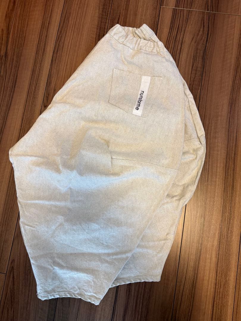 ヌヌフォルム　nunuforme ポインテッドデニムパンツ　155cm