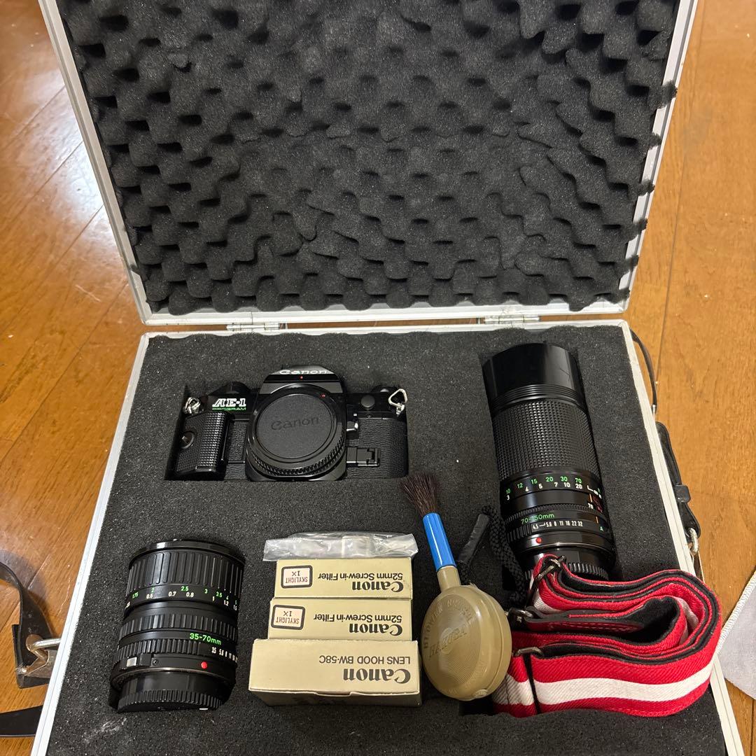 Canon AE-1 PROGRAM ケースセット　ジャンク品　インテリアなど