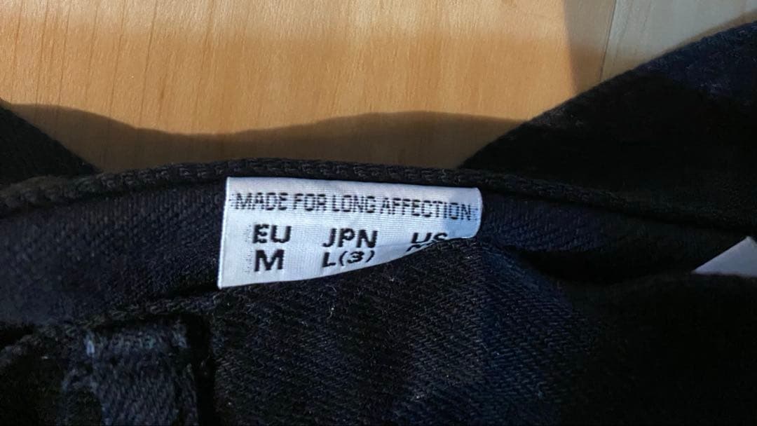 or slow オアスロウ ワークパンツ サイズ3ブラック