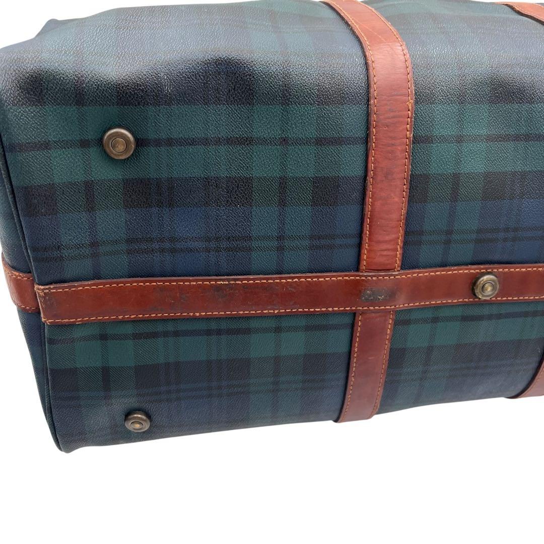 【超大容量タイプ】RALPH LAUREN ボストンバッグ グリーン レザー