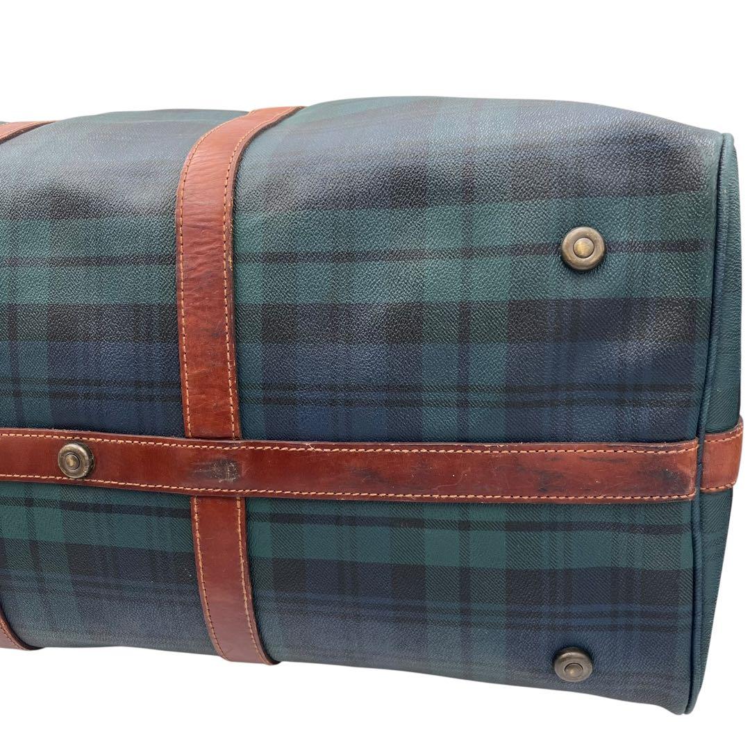 【超大容量タイプ】RALPH LAUREN ボストンバッグ グリーン レザー