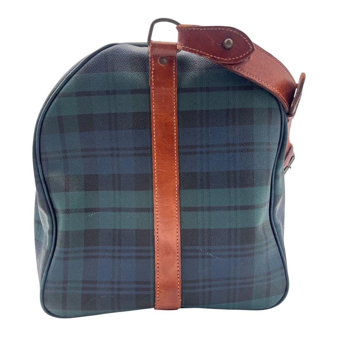 【超大容量タイプ】RALPH LAUREN ボストンバッグ グリーン レザー