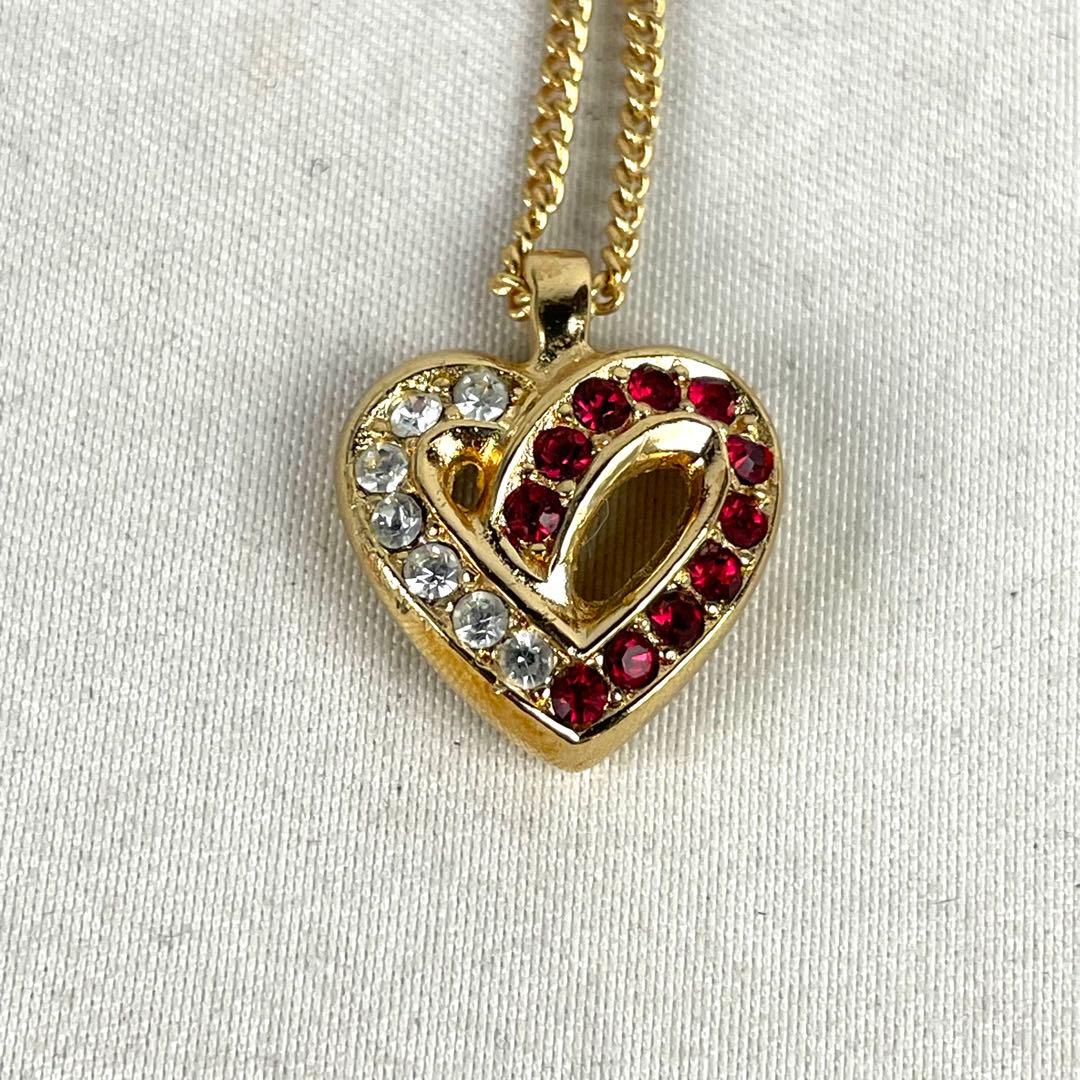 Dior ディオール ネックレス イヤリング セット ハート ラインストーン