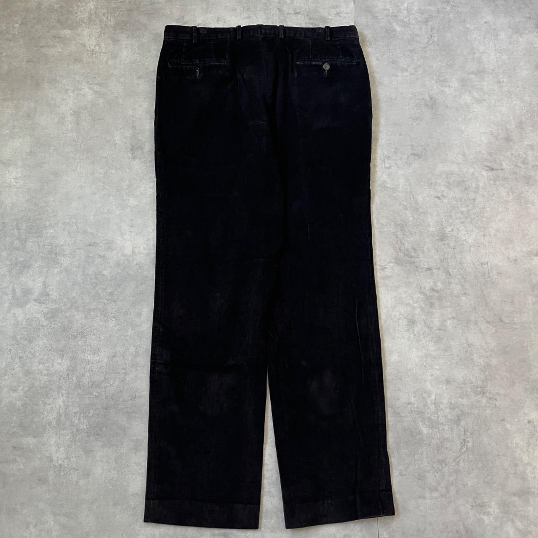 ローレン ラルフローレン W36 ポロチノ コーデュロイ 古着 黒 17811