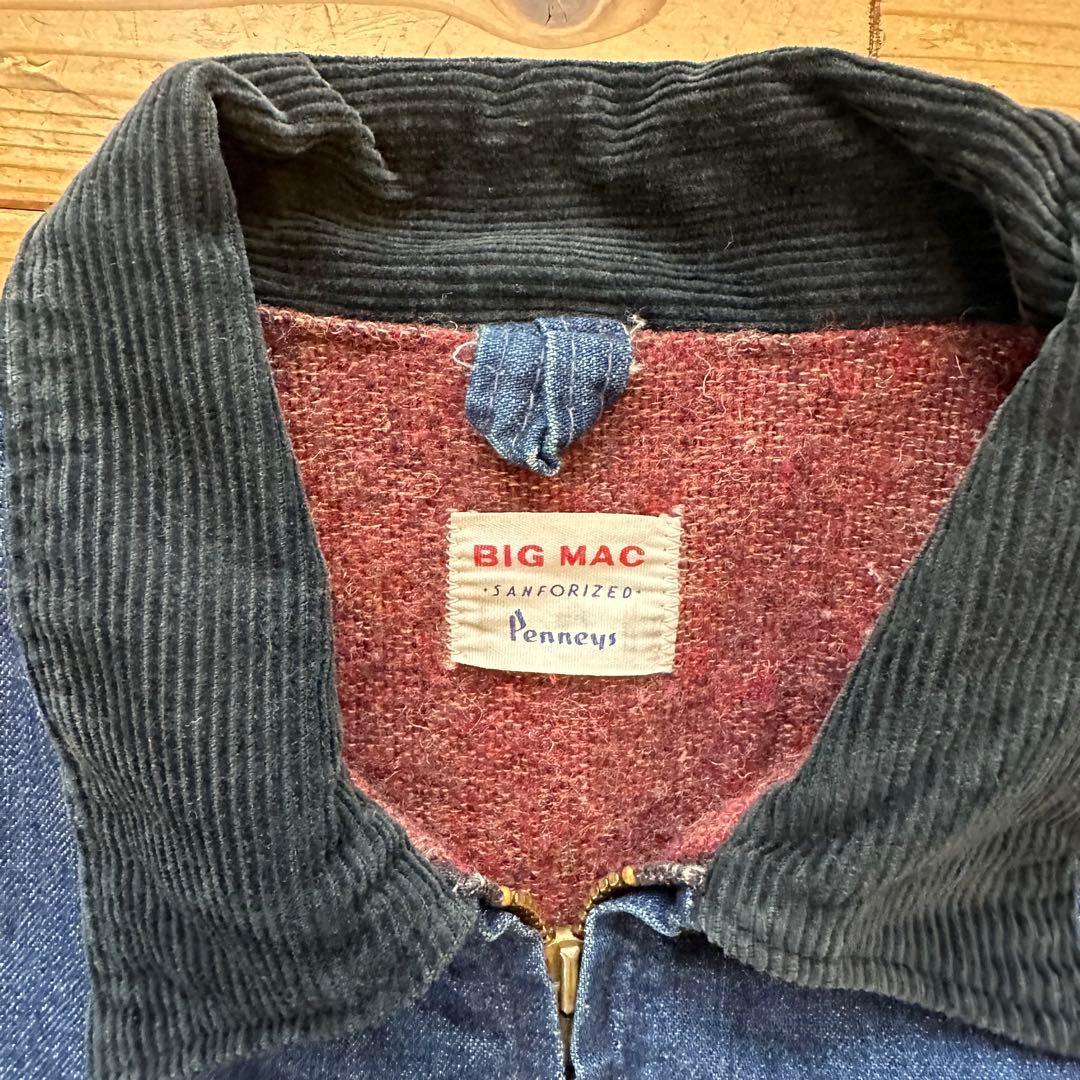 超希少 60s BIG MAC Penneys ジップアップ デニムジャケット