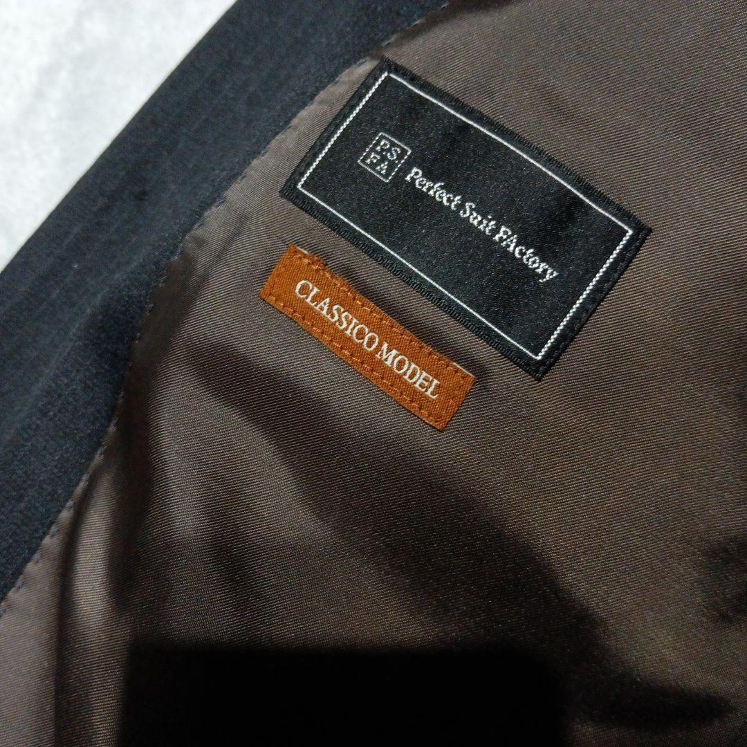 【新品未使用】P.S.FA定価3.73万円！ブラックストライプビジネススーツY6