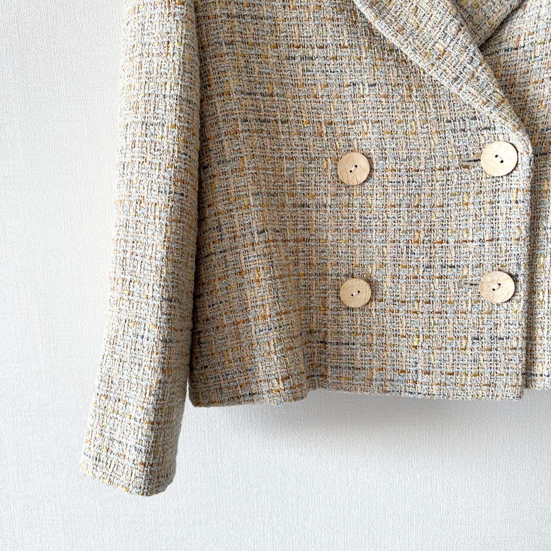 FOXEY フォクシー / ツイード ショート ジャケット 40 ダブル