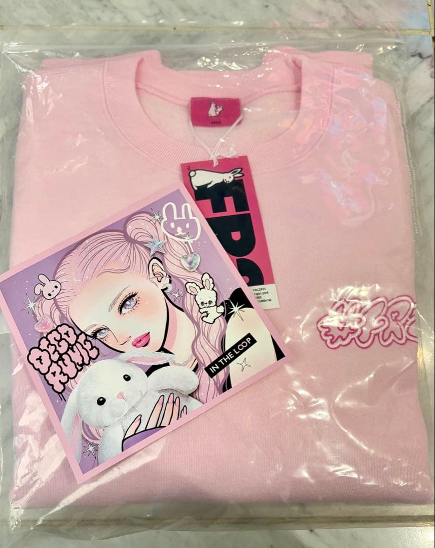 FR2梅 isayamax コラボピンクスウェット / ショッパーMサイズ付き