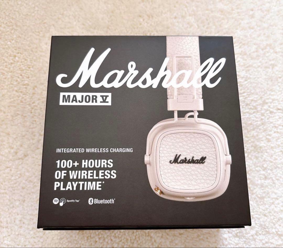 Marshall Major V ワイヤレスヘッドフォン ホワイト