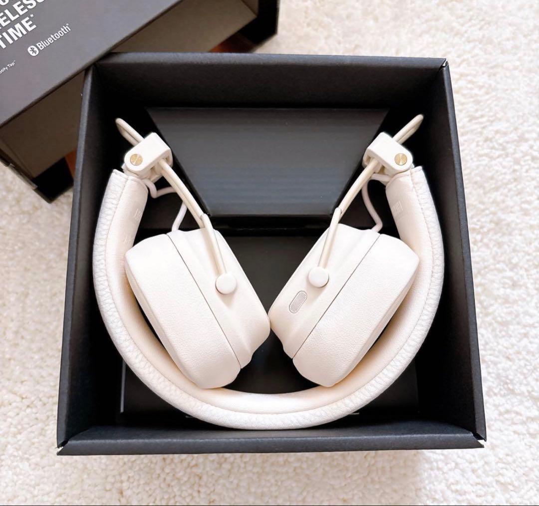 Marshall Major V ワイヤレスヘッドフォン ホワイト