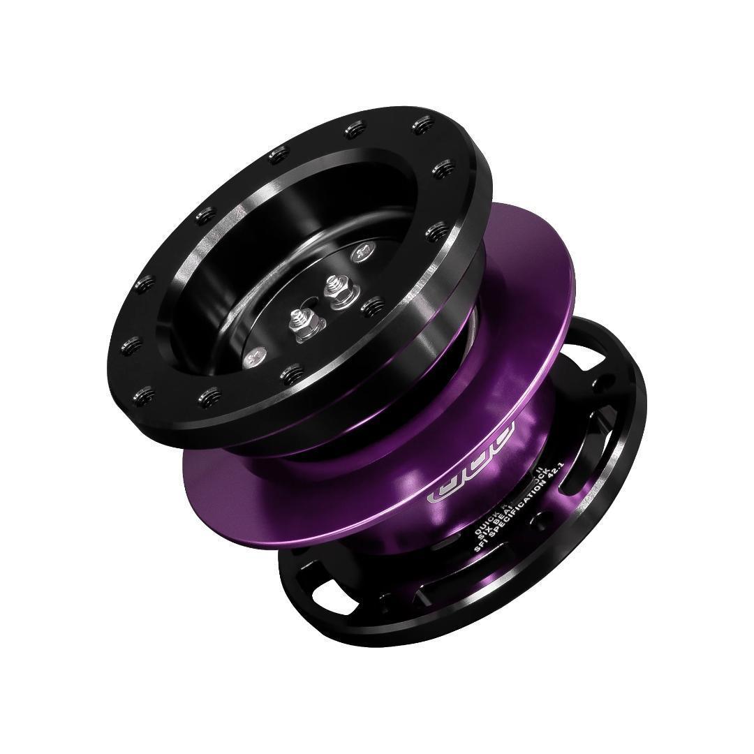 新作　DND　ステアリング クイックリリース　パープル　USDM　脱着　ハンドル