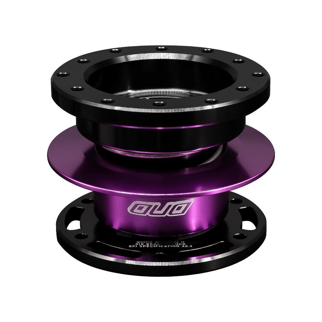 新作　DND　ステアリング クイックリリース　パープル　USDM　脱着　ハンドル