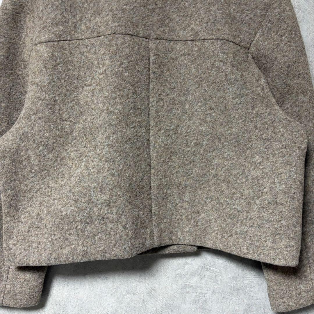 コス COS ブラウン テーラード ジャケット スカート セット S ウール