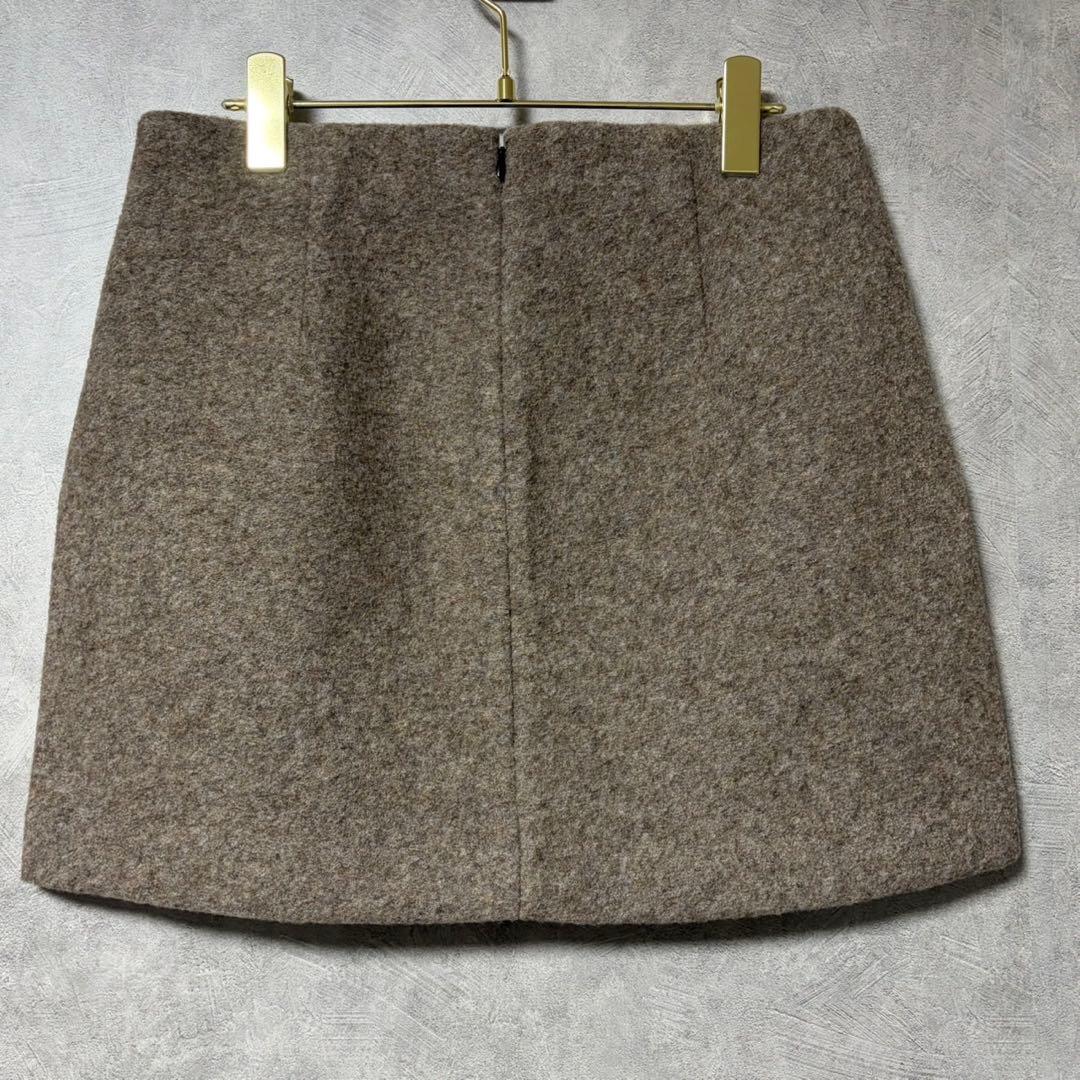 コス COS ブラウン テーラード ジャケット スカート セット S ウール