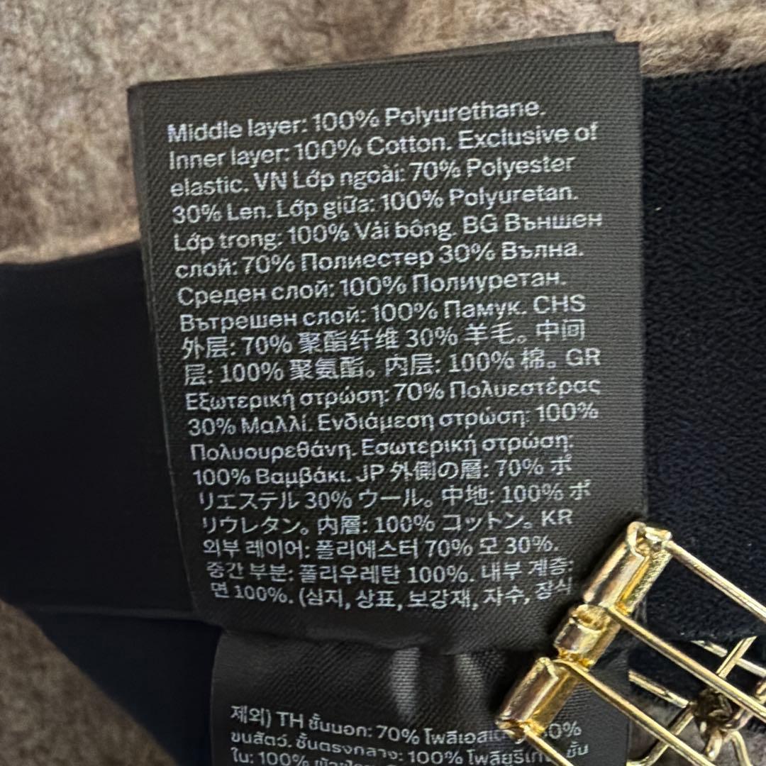 コス COS ブラウン テーラード ジャケット スカート セット S ウール