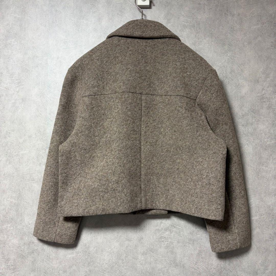 コス COS ブラウン テーラード ジャケット スカート セット S ウール