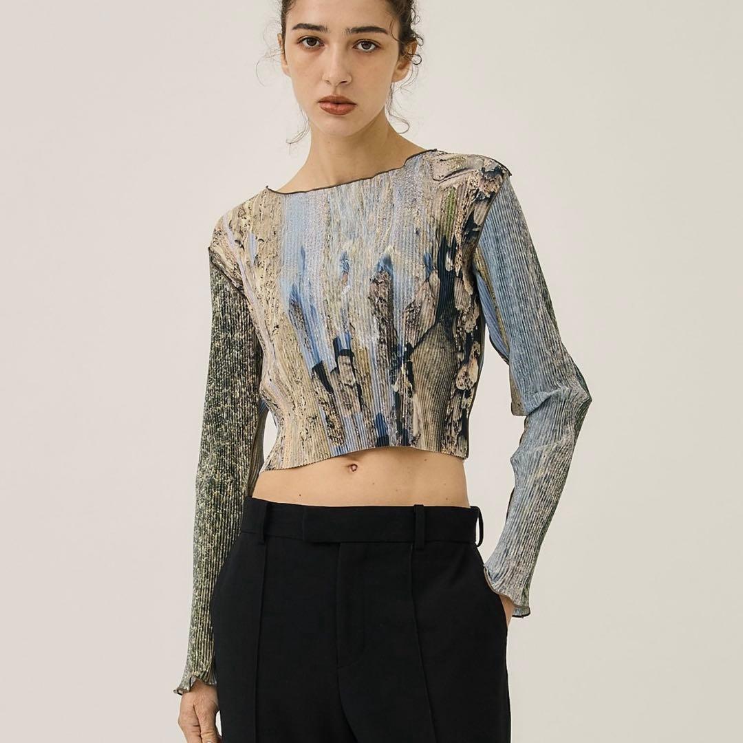 kotohayokozawa ウェーブティニーグラフィックトップ02